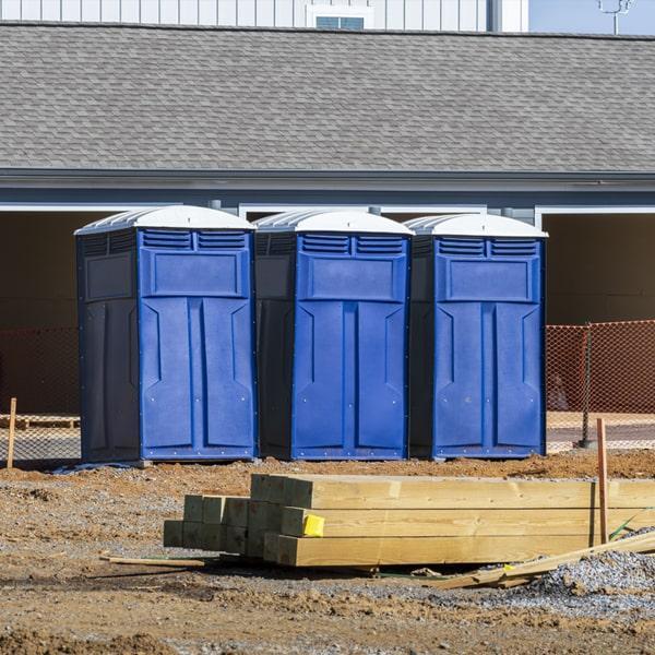 Heavy-duty construction site porta potty in Grand Prairie, Texas